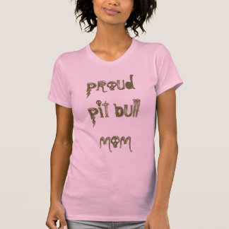 T-shirt réservoir girly de maman fière de pitbull