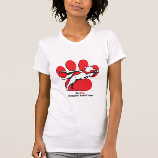 T-shirt Réservoir rouge de patte