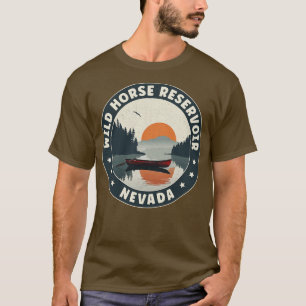 T-shirt Réservoir Wild Horse Nevada coucher de soleil