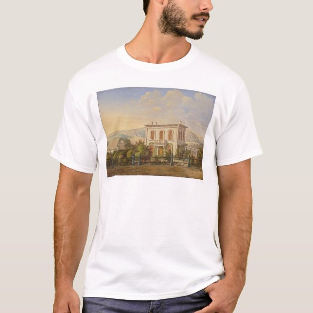 T-shirt Résidence victorienne, San Francisco, Californie (Devant)