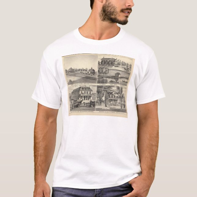 T-shirt Résidences dans West Creek, Oceanport, NJ (Devant)