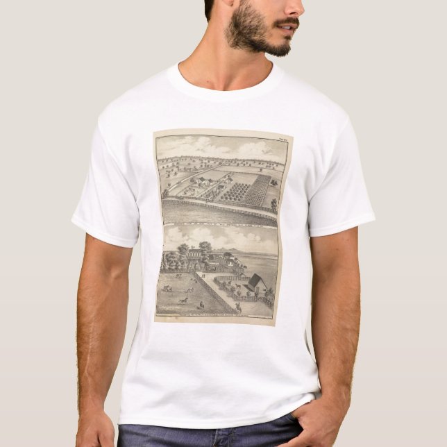 T-shirt Résidences, la station du noir (Devant)