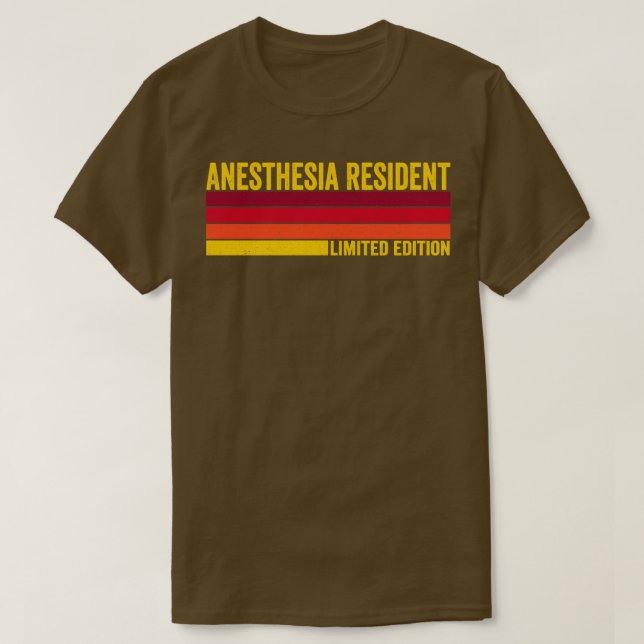 T-shirt Résident de l'anesthésie (Design devant)