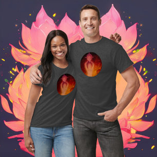 T-shirt Résilience luminescente rose