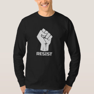 T-shirt Résiste avec le poing - en blanc
