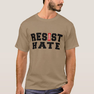 T-shirt Résister à la conception de la typographie de la h