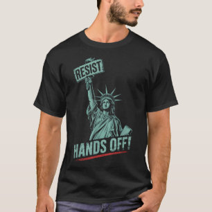 T-shirt Résister - Anti Trump Mains De Statue De La Libert