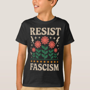 T-shirt Résister au Fascisme Protester contre Trump Anti T