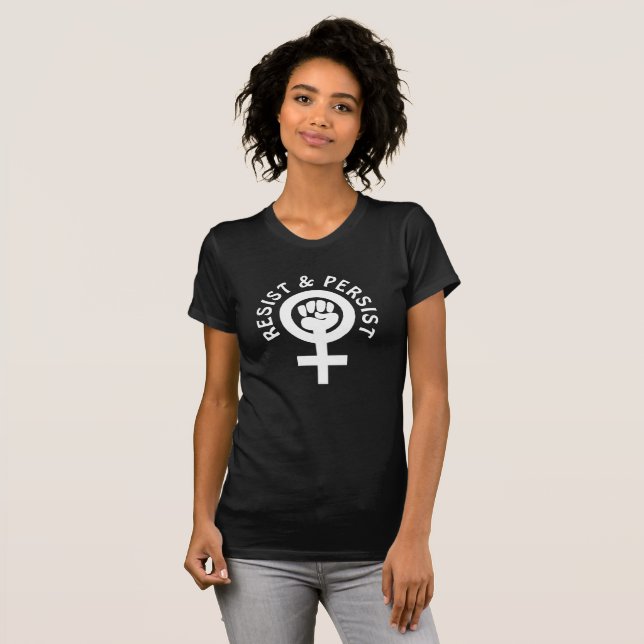T-shirt Résister et persister à la chemise pour l'égalité  (Devant entier)