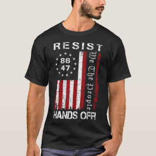 T-shirt Résister Mains Off Protest 86 47 8647 Manifestatio