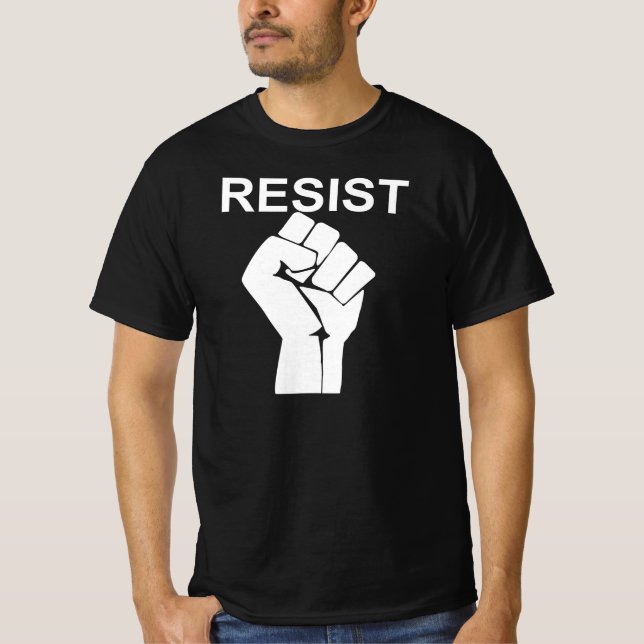 T-shirt Résistez À L'Activisme De Poignée De Poing Protest (Devant)