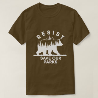T-shirt Résistez À Sauver Nos Parcs Aller Nos Parcs Nation