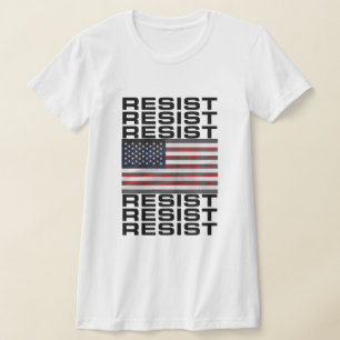T-shirt Résistez au drapeau américain