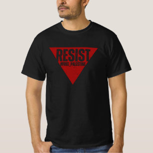 T-shirt Résistez au mot avec résistance inversée au triang