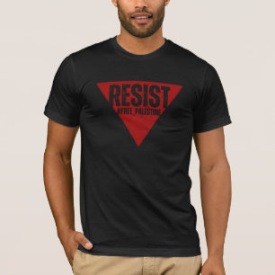 T-shirt Résistez au mot avec résistance inversée au triang