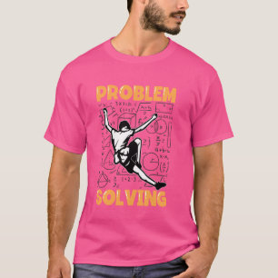 T-shirt Résolution du problème Climber Rock Escalade de mo