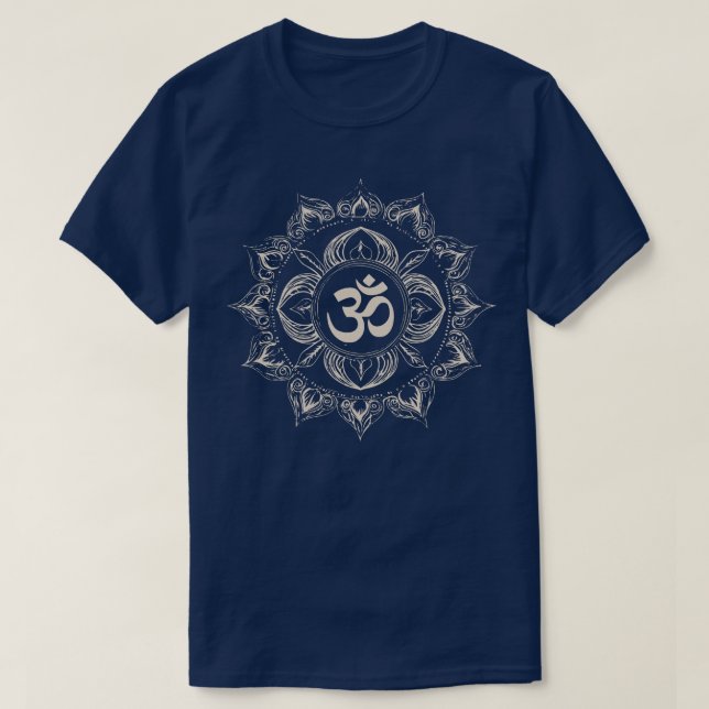 T-shirt Résonance cosmique La puissance mystique de Om 8 (Design devant)
