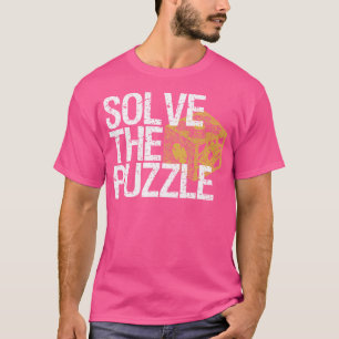 T-shirt Résoudre Le Jeu-Quiz De Puzzle Jigsaw Pièces De Pu