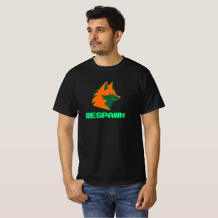 T-shirt RESPAWN – Logo Neon Gamer Fox