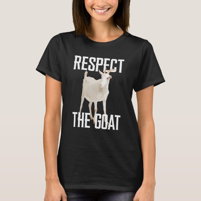 T-shirt Respecter L'Animal De La Chèvre Pour La Chèvre (Devant)