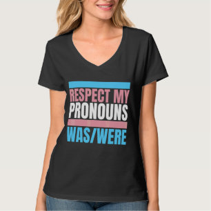 T-shirt Respecter Mes Pronononounes Était Transgenre Drape