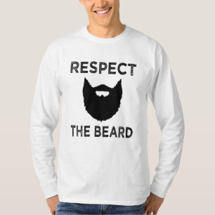 T-shirt Respectez la chemise des hommes drôles de barbe