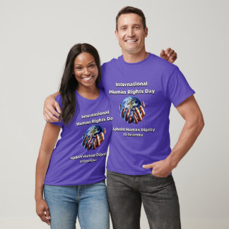 T-shirt Respectez La Dignité Humaine. Journée des droits d