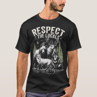 T-shirt Respectez la faune locale  Nature vintage Animaux 