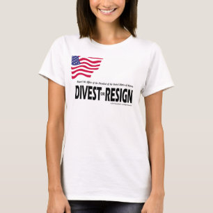 T-shirt Respectez la présidence… privent ou démissionn