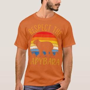 T-shirt Respectez L'Animal Capybara Drôle Capybara Lover