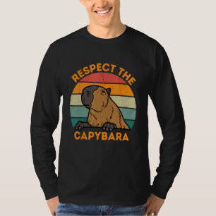 T-shirt Respectez L'Animal Capybara Drôle Rodent Capybara