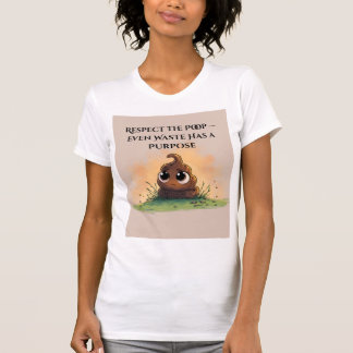 T-shirt Respectez le caca — Même les déchets ont un but |