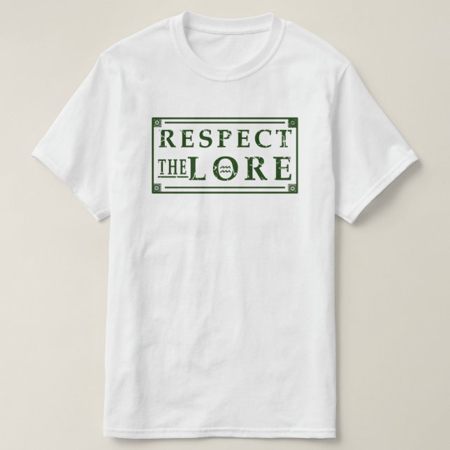 T-shirt RESPECTEZ LE Carré SEIGNEUR (Design devant)