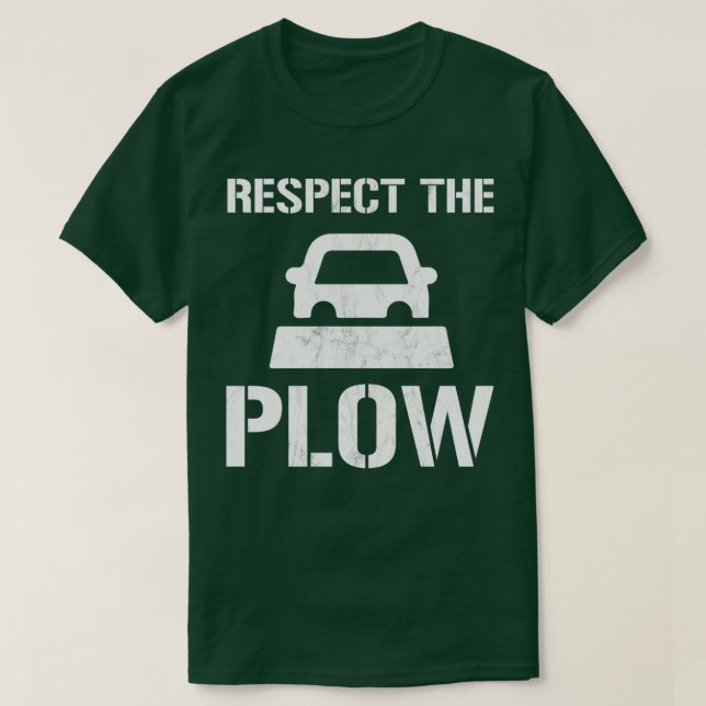 T-shirt Respectez Le Chauffeur De Chaudron De Neige Amusan (Design devant)