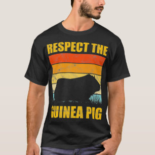 T-shirt Respectez le Cochon de Guinée Vintage Coucher de s