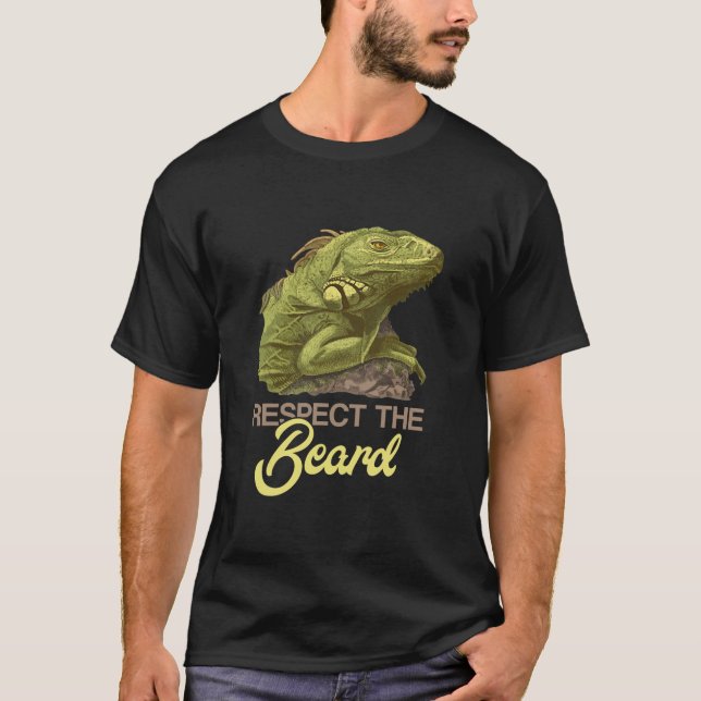 T-shirt Respectez le dragon à barbe  (Devant)