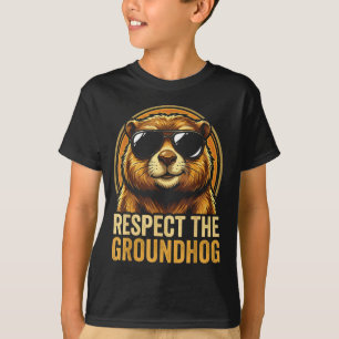 T-shirt Respectez le jour de la marmotte 2026