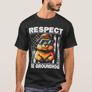 T-shirt Respectez Le Marmotte Jour De La Marmotte Drôle Ma
