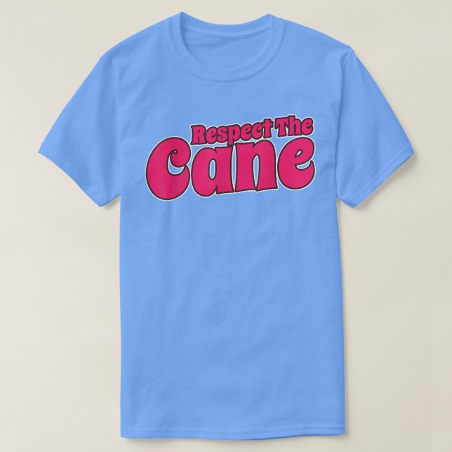 T-shirt Respectez les Aveugles de canne malvoyants (Design devant)