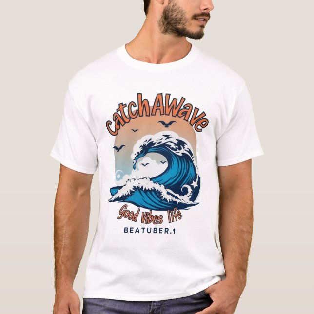 T-shirt Respectez l'esprit du surf (Devant)
