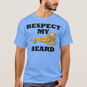 T-shirt Respectez Ma Barbe Mignonne Dragon À Portes Ironiq