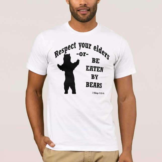 T-shirt Respectez vos aînés (Devant)
