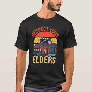 T-shirt Respectez vos aînés Classic Pickup Truck Retro H