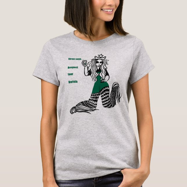 T-shirt Respectez votre barman (Devant)