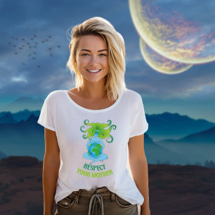 T-shirt Respectez votre mère, végétarienne