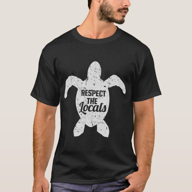 T-shirt Respecthe Locals Seaurtle Conservation  boy (Devant)