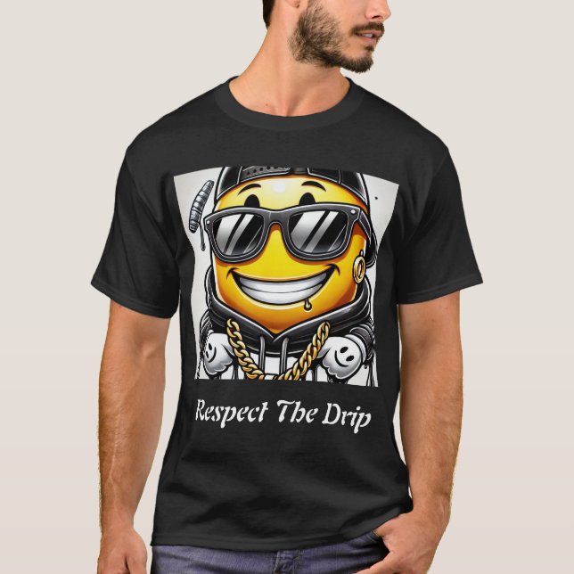 T - Shirt "Respektieren Sie den Tropfen" (Vorderseite)