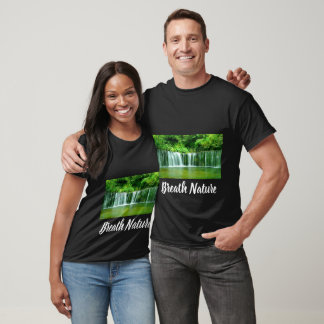 T-shirt Respire la nature et profiter de la nature Cascade