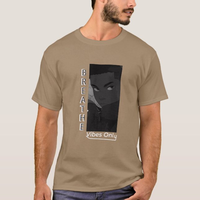 T-shirt Respirer les vibrations uniquement (Devant)