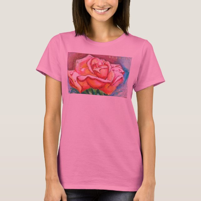 T-shirt RESPIREZ ! Pièce en t de roses pâles (Devant)
